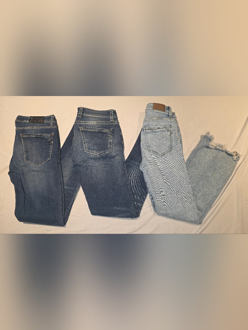 Buckle Black Jeans Set 3 Fit No. 53 27x32 Skinny & Fit No. 35 27x24 Crop Flare